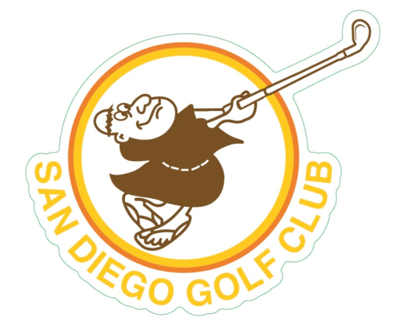 Golfing Padre Sticker
